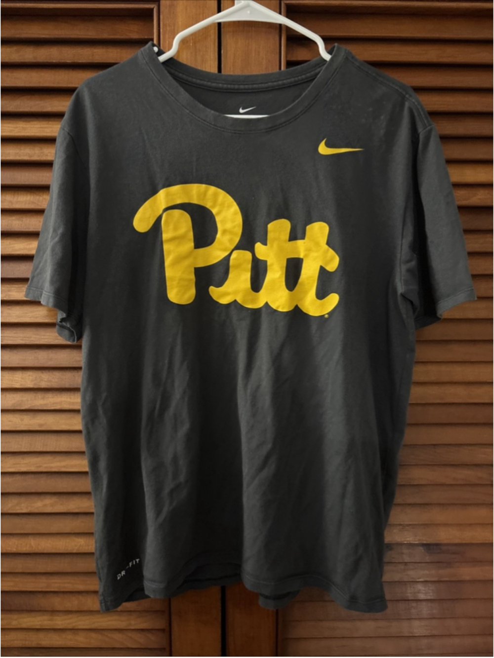 Pittsburgh Panthers Script Logo The Nike Tee T-Shirt Short Sleeve Adult Large